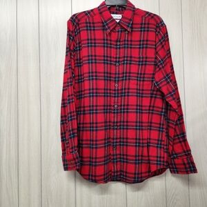 Red Saddlebred Men medium 100% cotton button down